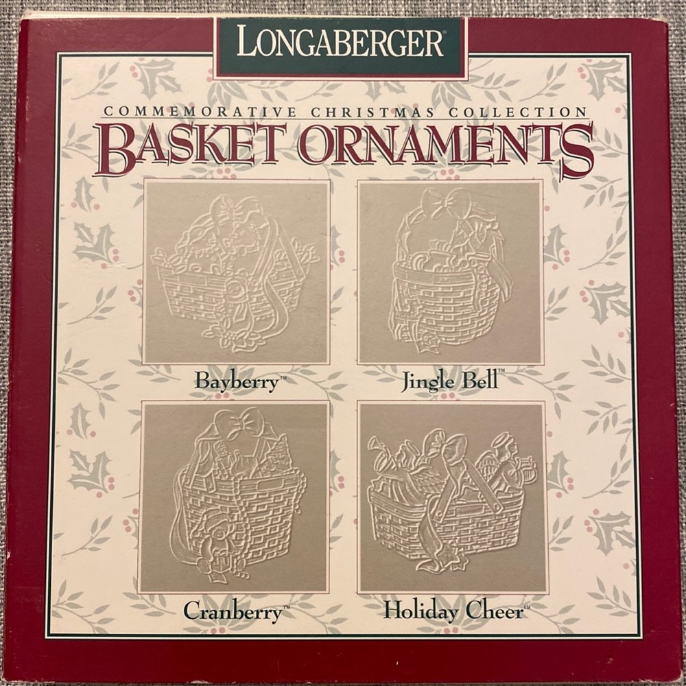 Longaberger Pewter Christmas Ornaments
